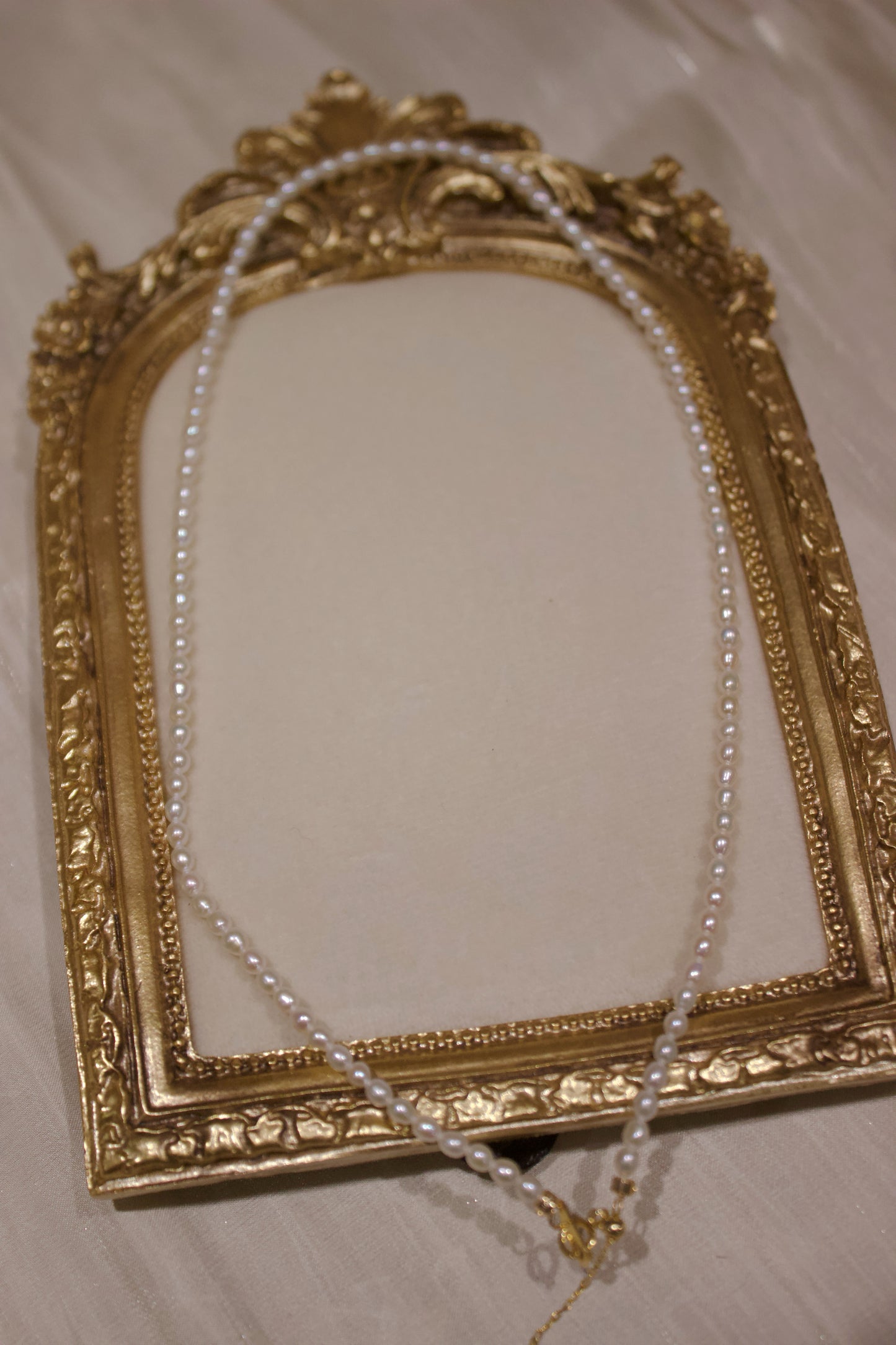 Elegant Freshwater Pearl Station Necklace