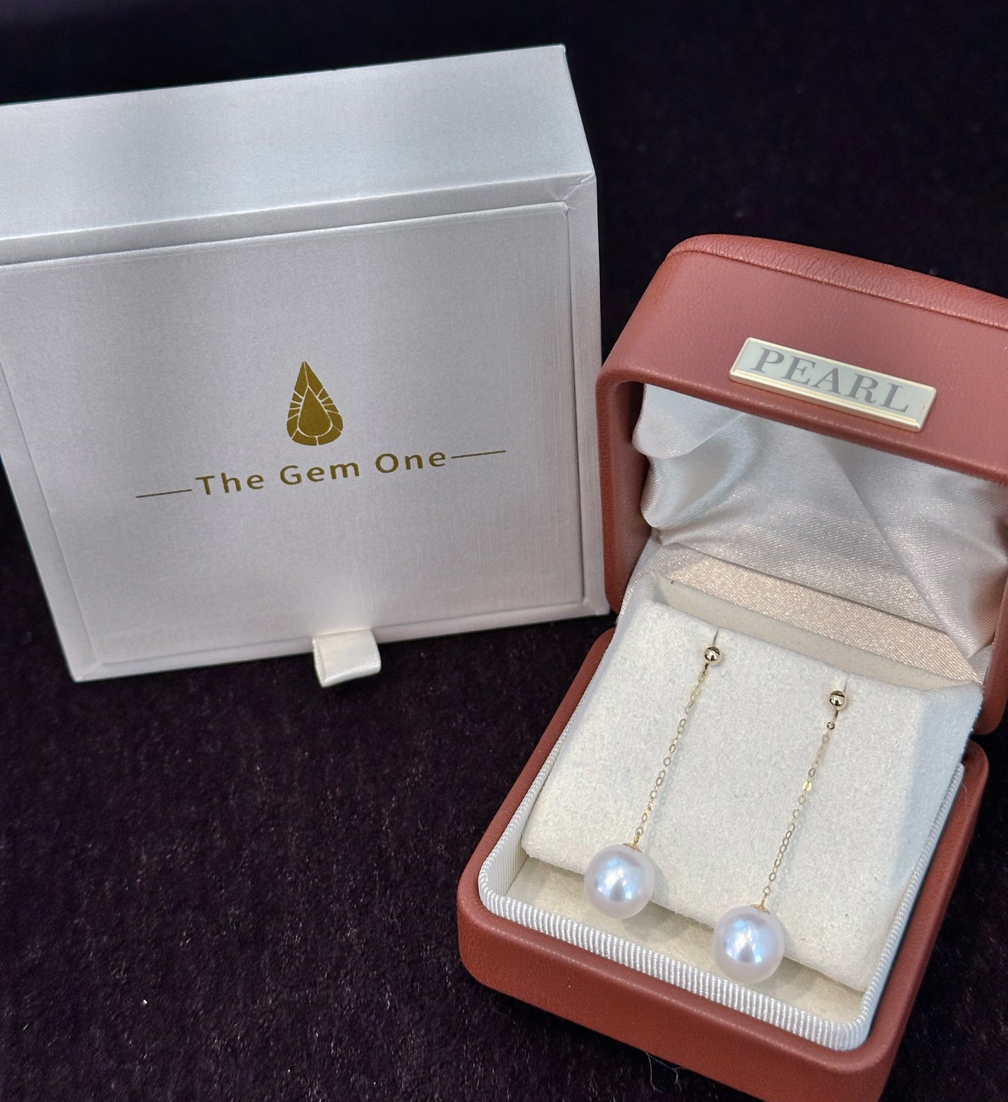 Lustrous Charm 18K Gold Pearl Drop Earrings