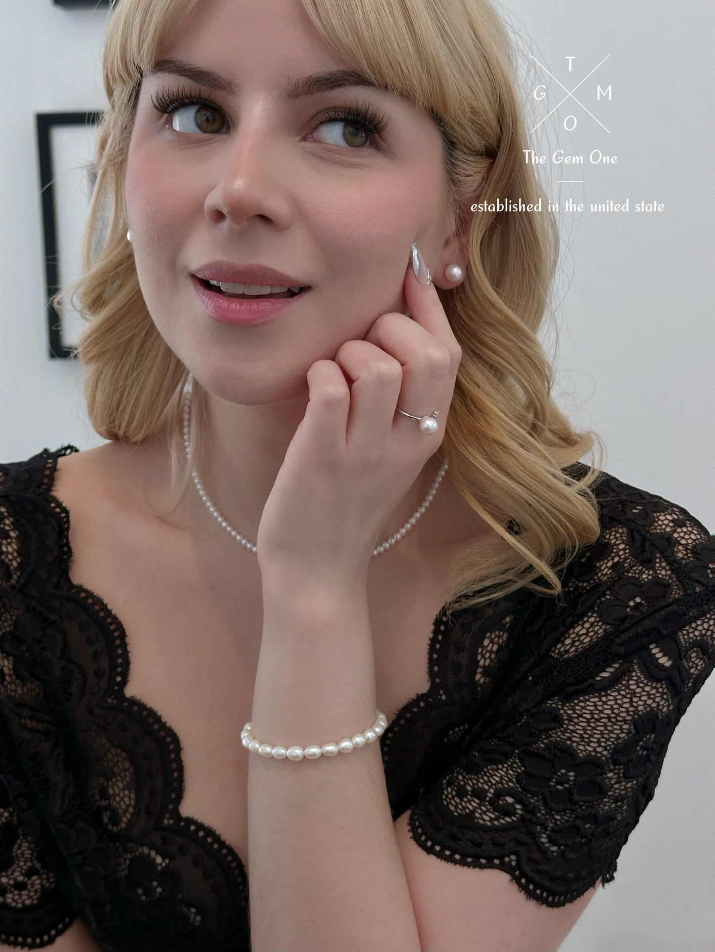 Baby pearl 2pc set Cultured Freshwater Pearl in Sterling Silver 3.5-4.5mm+9-10mm