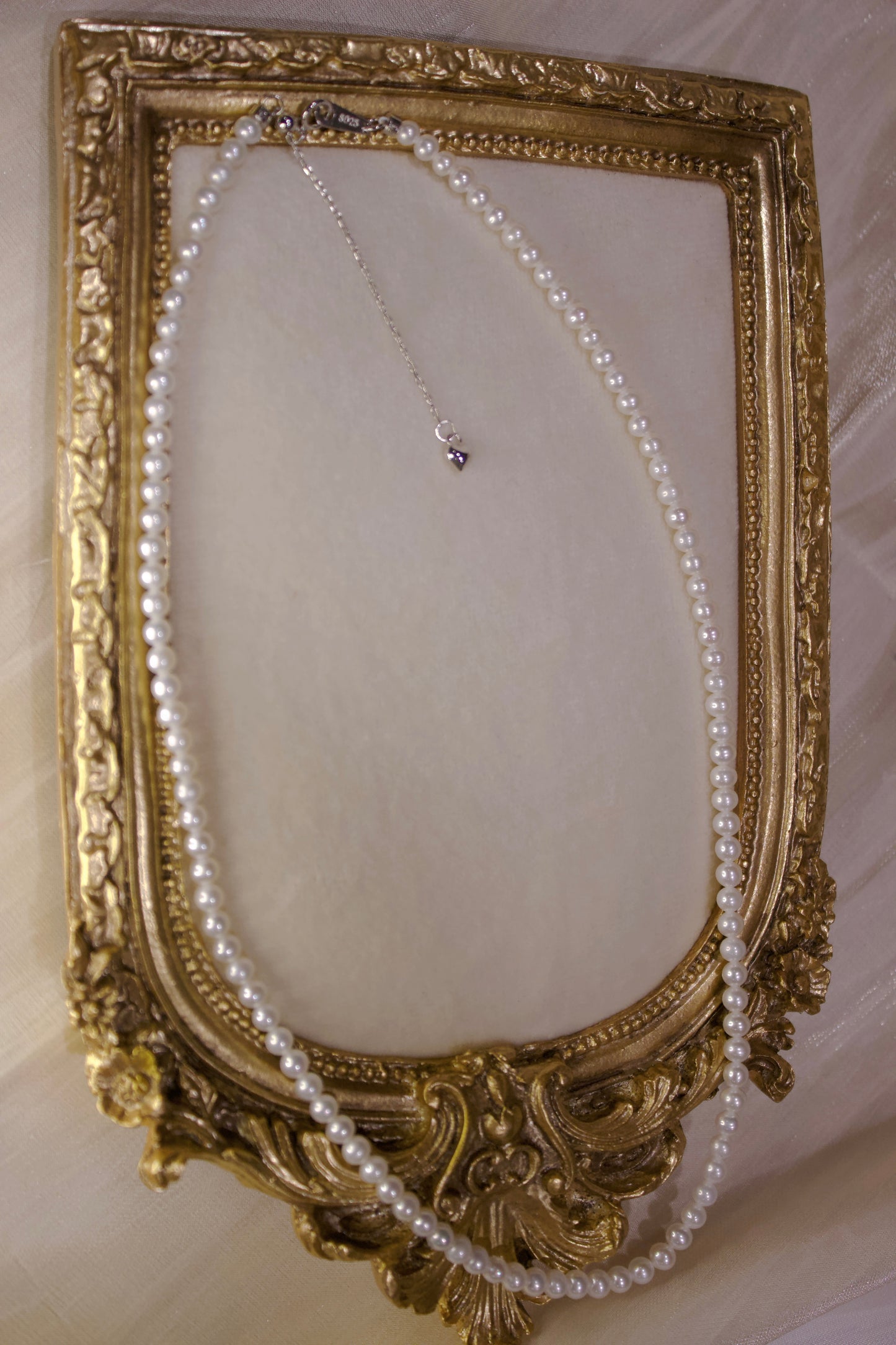Elegant Freshwater Pearl Station Necklace