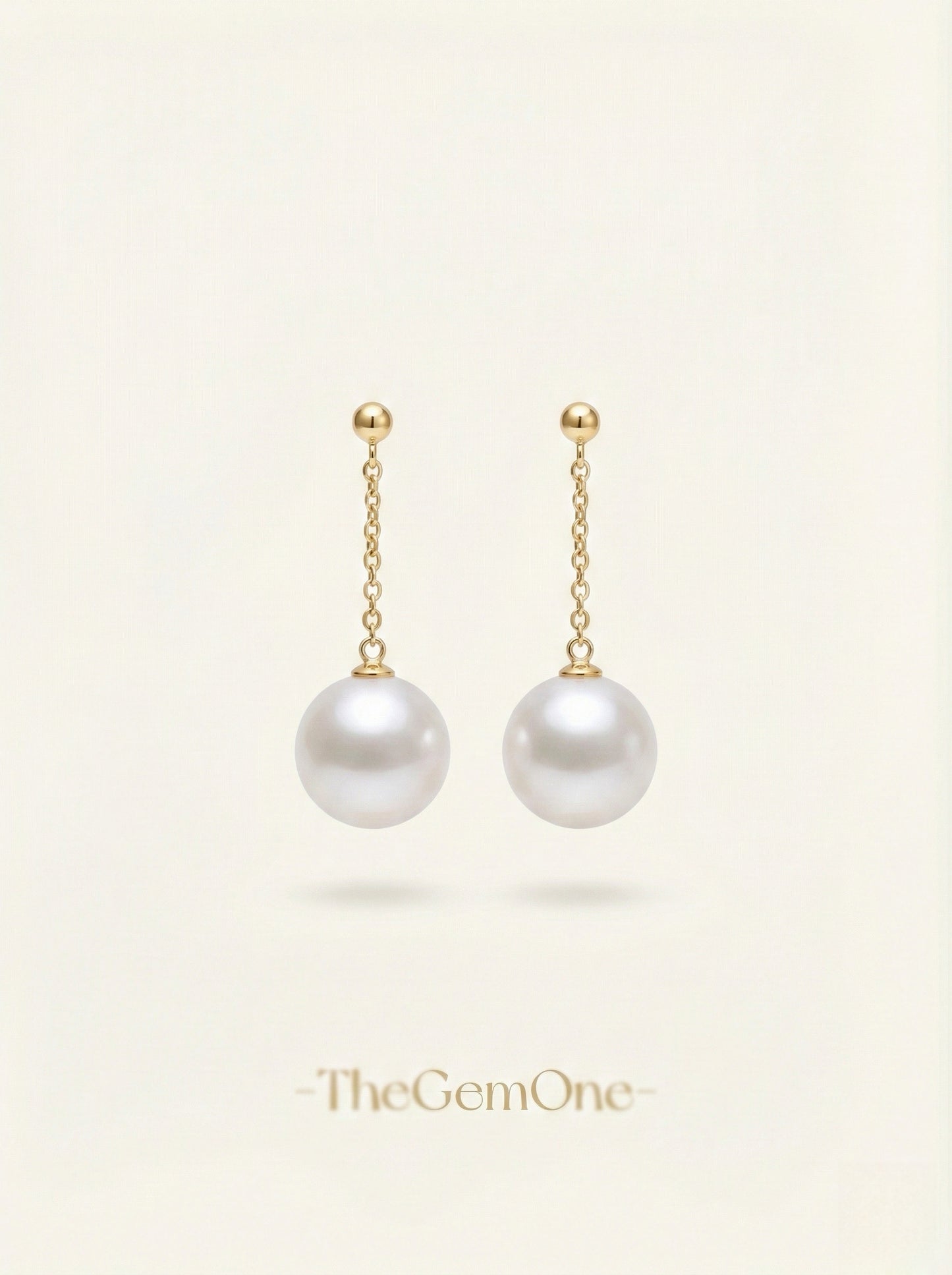 Classic Elegance 18K Gold Pearl Stud Earrings