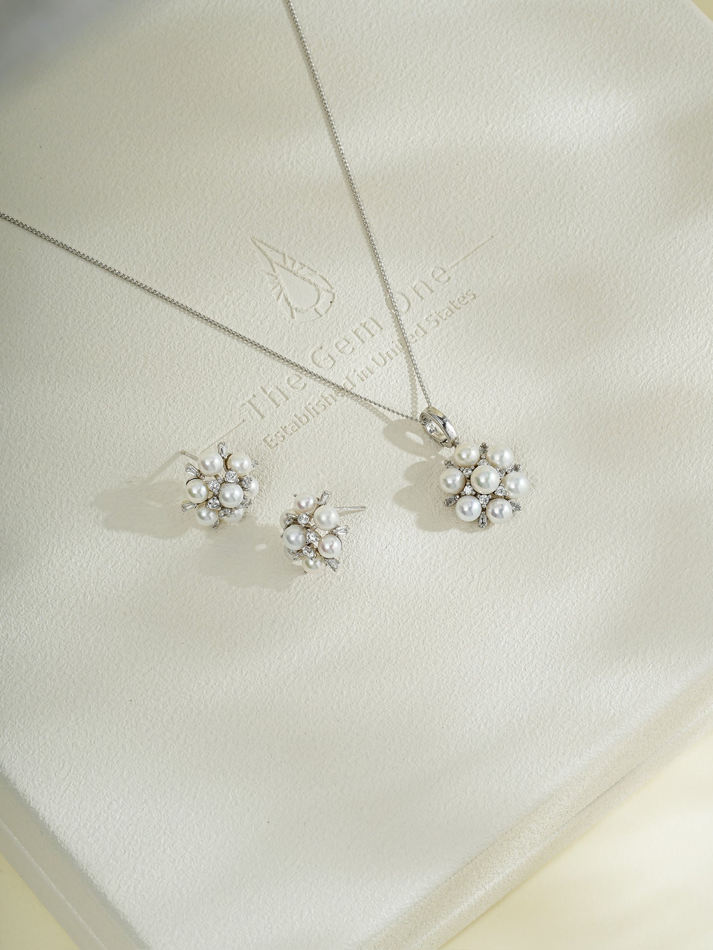 2025FW First Frost Collection: 2pc set Freshwater Pearl in Sterling Silver