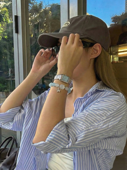 TheGemOne "Azure & Snow" Aquamarine Series