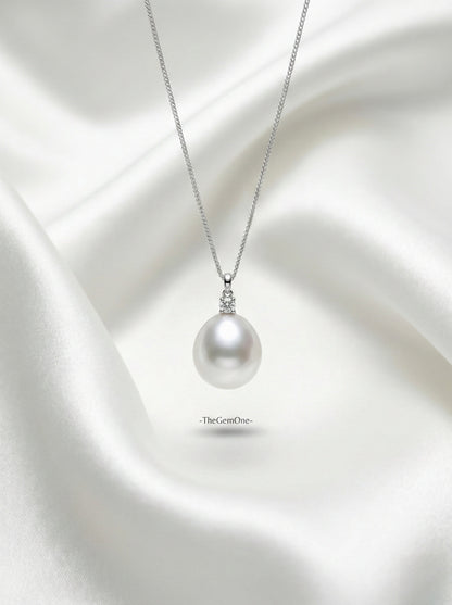 2025FW The Fine Collection: South Sea Pearl 13-14mm with Diamond in 18K Gold chain