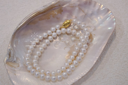 Elegant Single Strand Round Freshwater Pearl Necklace