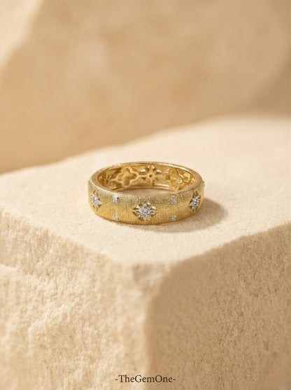 Roman Vintage Collection: Brushed gold Ring
