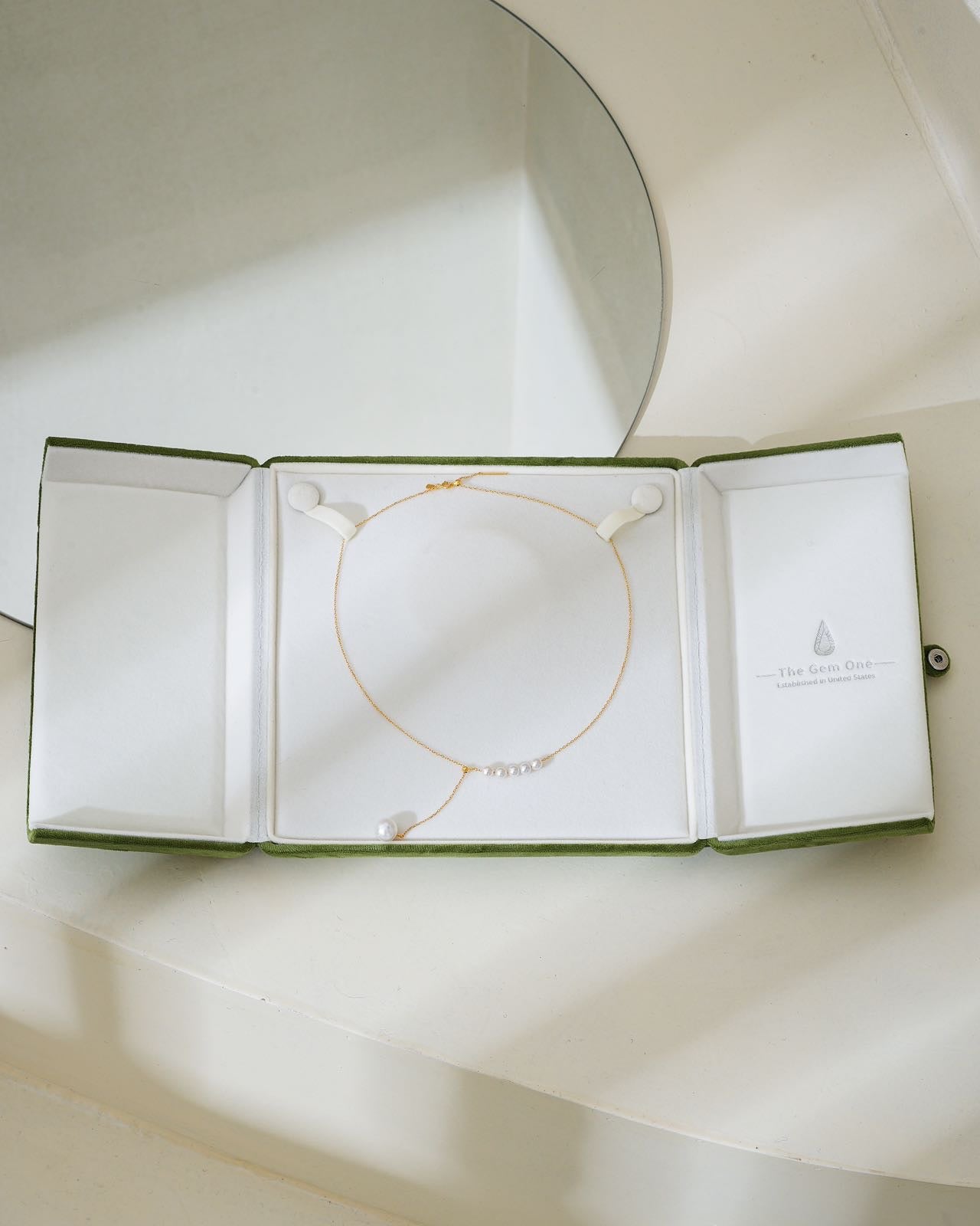 Mermaid’s Tear Cultured Freshwater Pearl Necklace 4-5mm-8-9mm