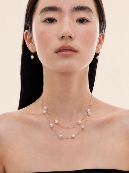 Celestial Cascade Akoya Necklace