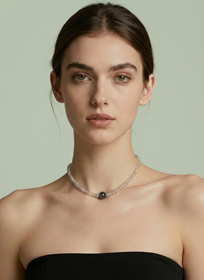 Verdant Success Dual Energy Green Quartz Necklace