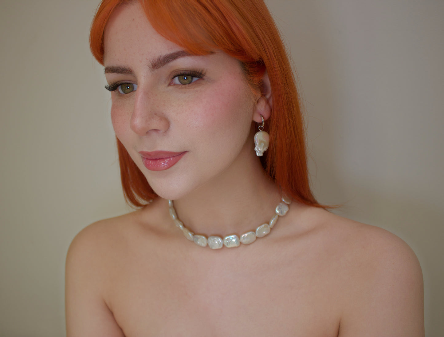 Sophisticated Baroque Pearl Statement Necklace