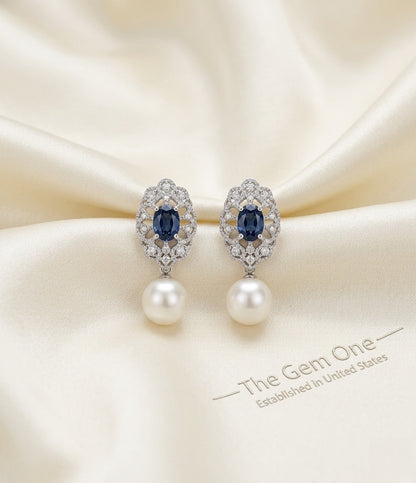 Midnight Sparkle Everyday Pearl Studs