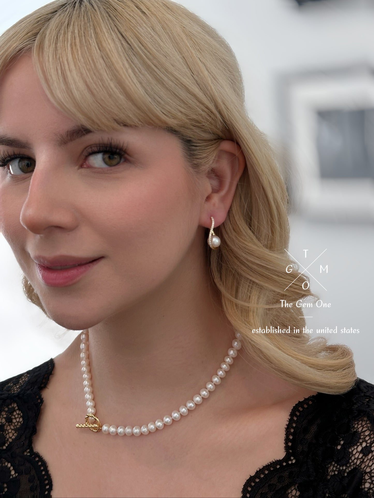 Classic Freshwater Pearl Necklace with Elegant OT Clasp