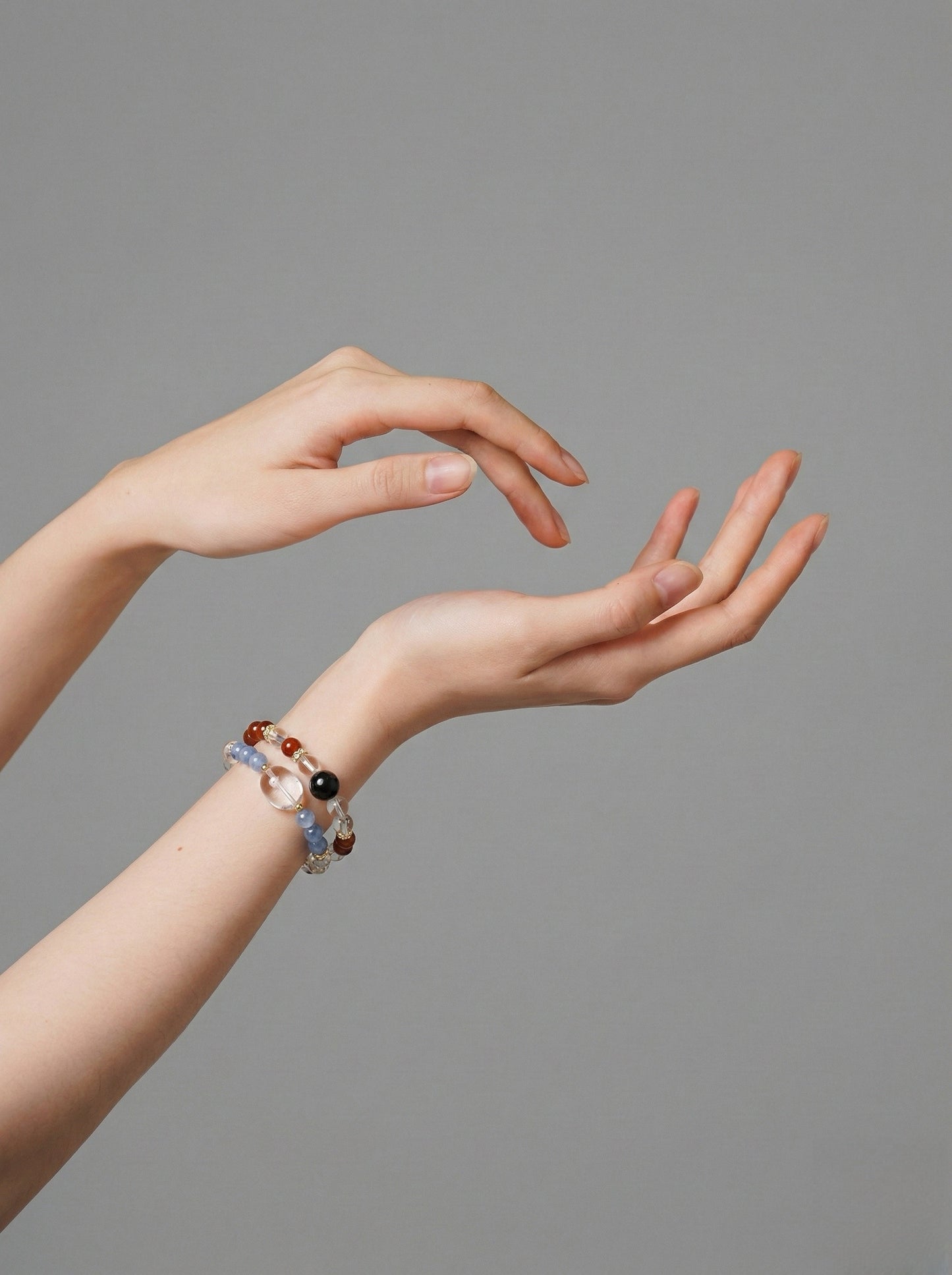 Mixed Stone Double Layer Bracelet