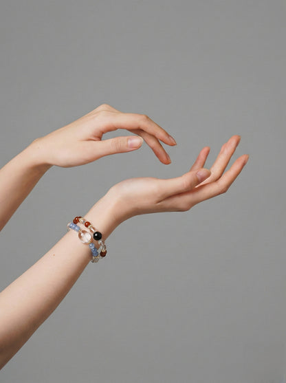 Mixed Stone Double Layer Bracelet