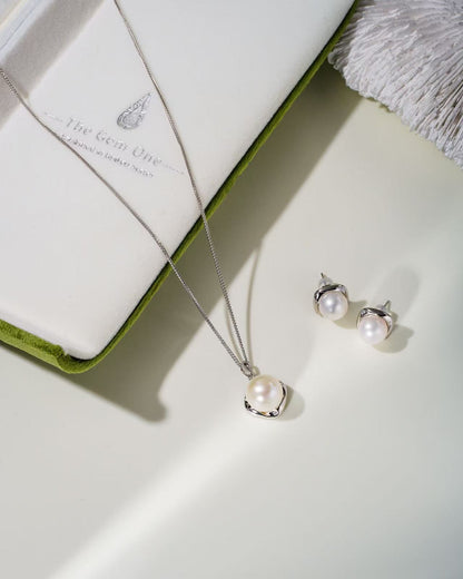 2025ss Meet the Best of You; Cultured Freshwater 2pc pearl set in Sterling Silver