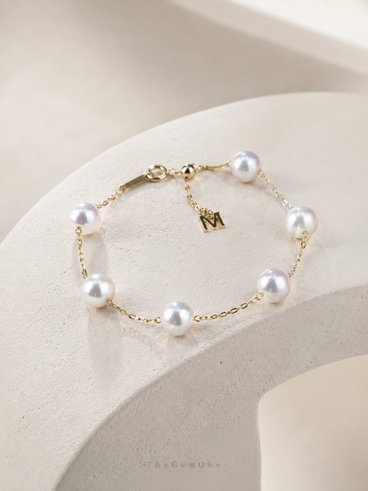 Astral Drift Akoya Bracelet
