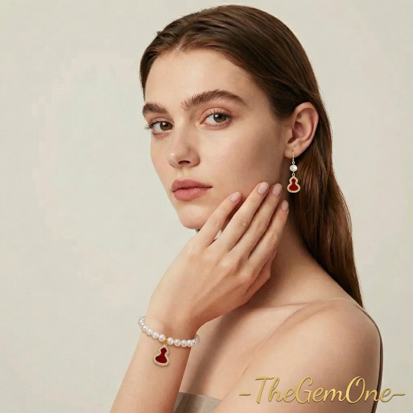 Life's Perfection Gourd Jewelry 3-Pieces Set