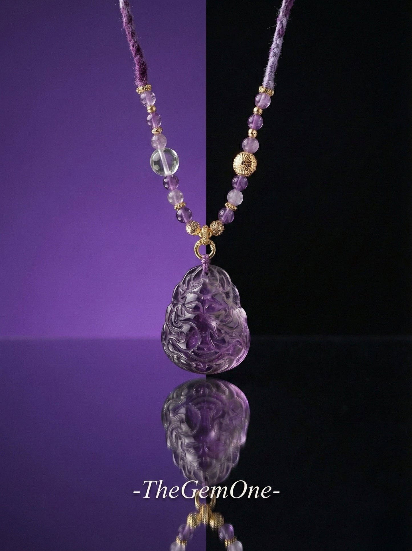 "Fortune Fox" Brazilian Amethyst Necklace