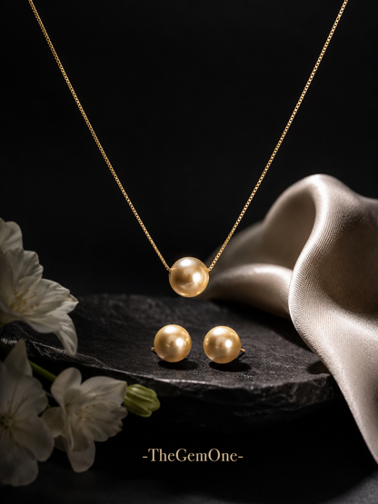The Fine Collection | Golden Aura South Sea Pearl Set