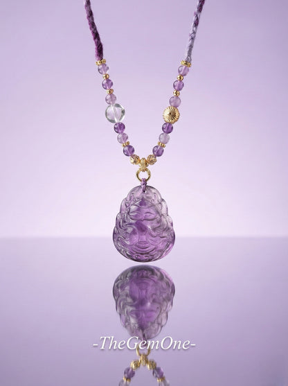 "Fortune Fox" Brazilian Amethyst Necklace