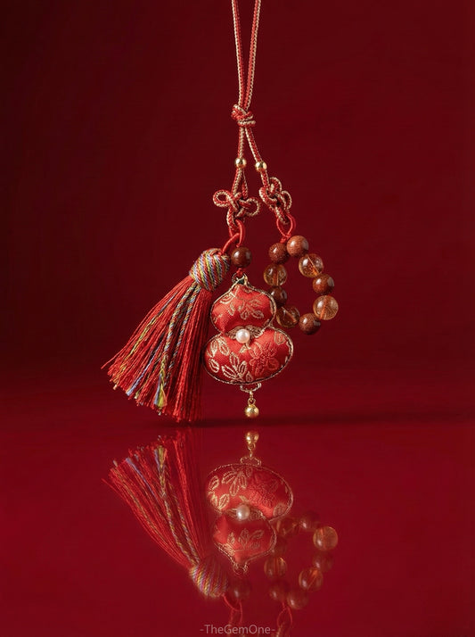 TheGemOne Lunar Red "Lucky Gourd" Ornament