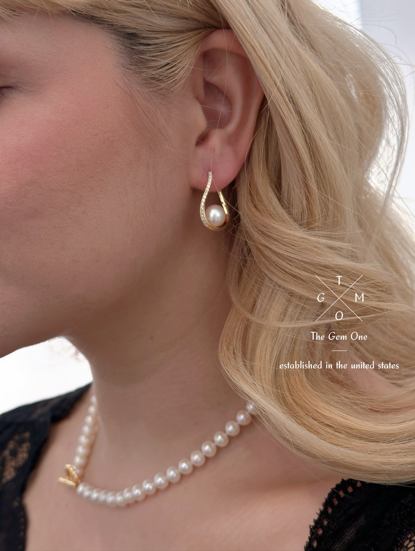 Classic Gold Pearl Earrings