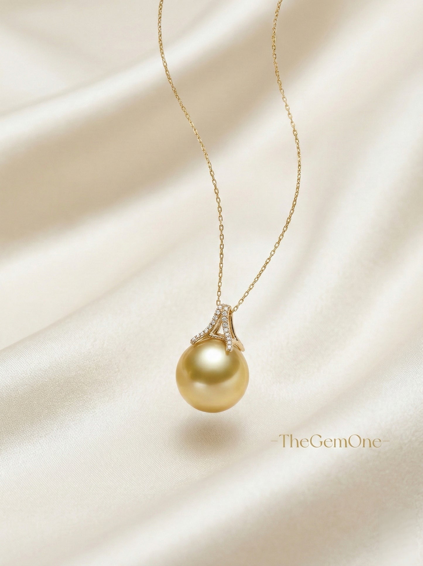 2025FW The Fine Collection :South Sea Pearl with Zircon in 18K Gold Chain