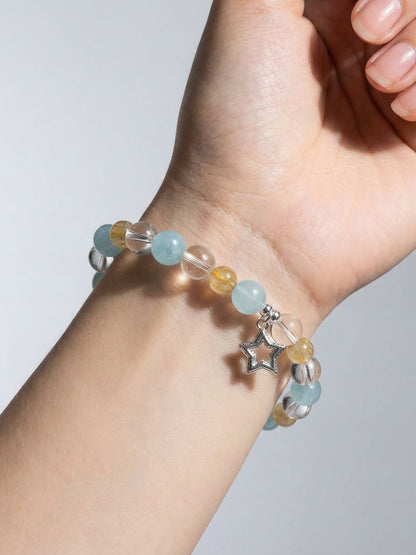 Serene Ocean Calm Healing Crystals Bracelet