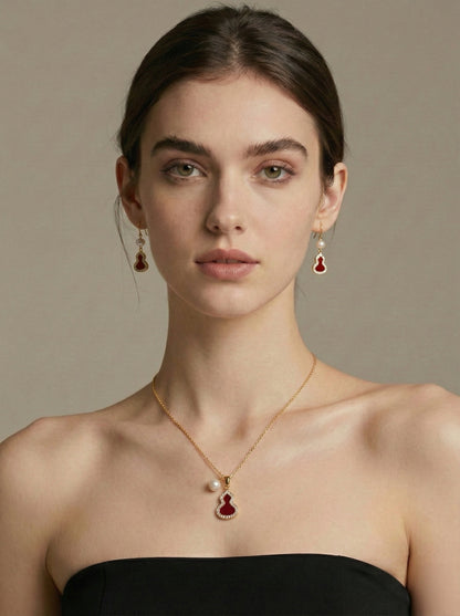 Life's Perfection Gourd Jewelry 3-Pieces Set