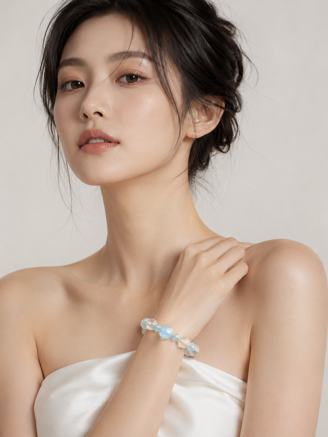 Misty Blue Cat Whispers Bracelet