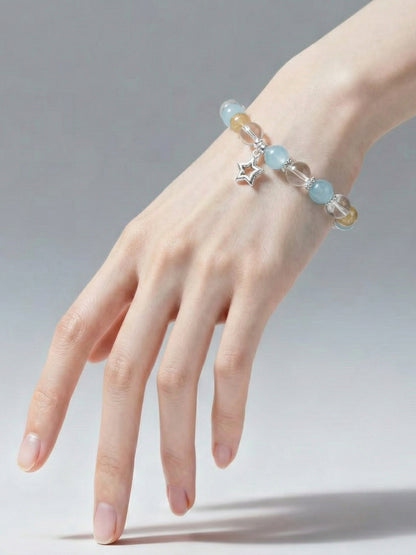 Serene Ocean Calm Healing Crystals Bracelet