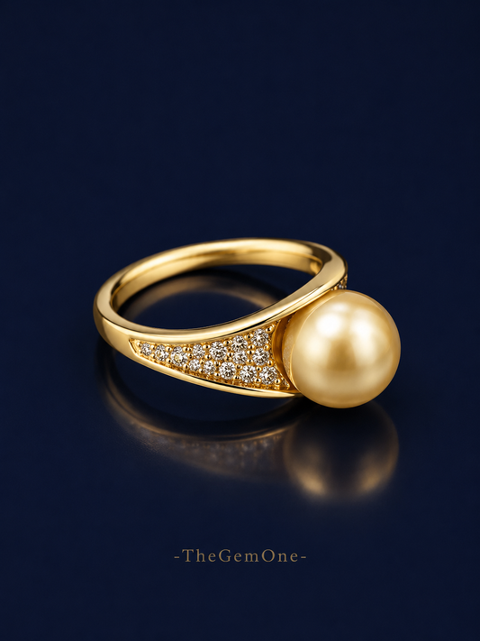 South Sea Golden Velour Ring