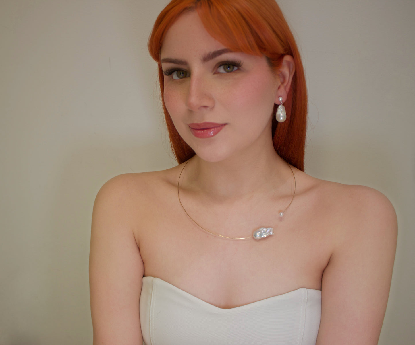 Radiant Baroque Pearl Drop Earrings in Sterling Silver