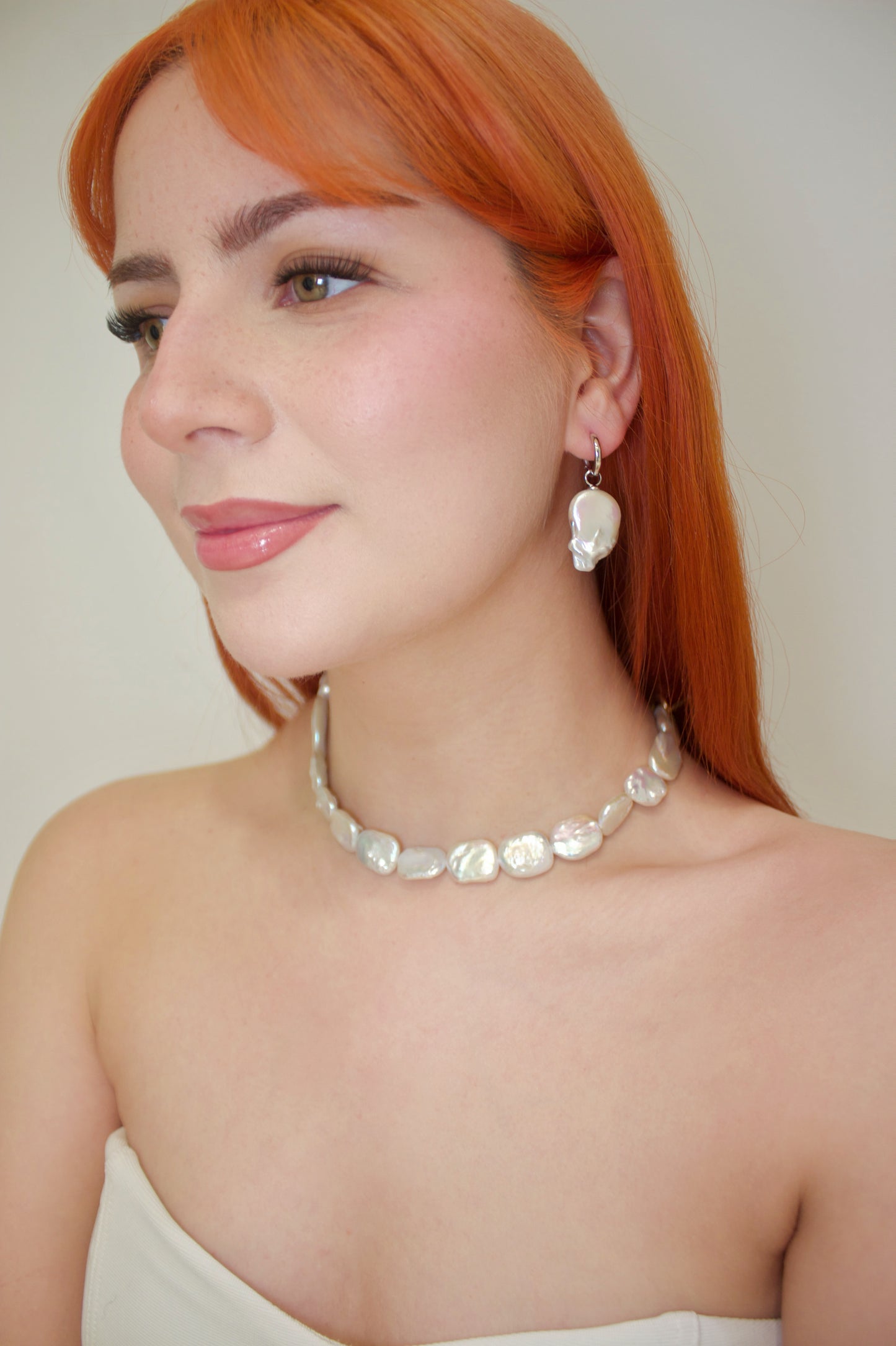 Sophisticated Baroque Pearl Statement Necklace