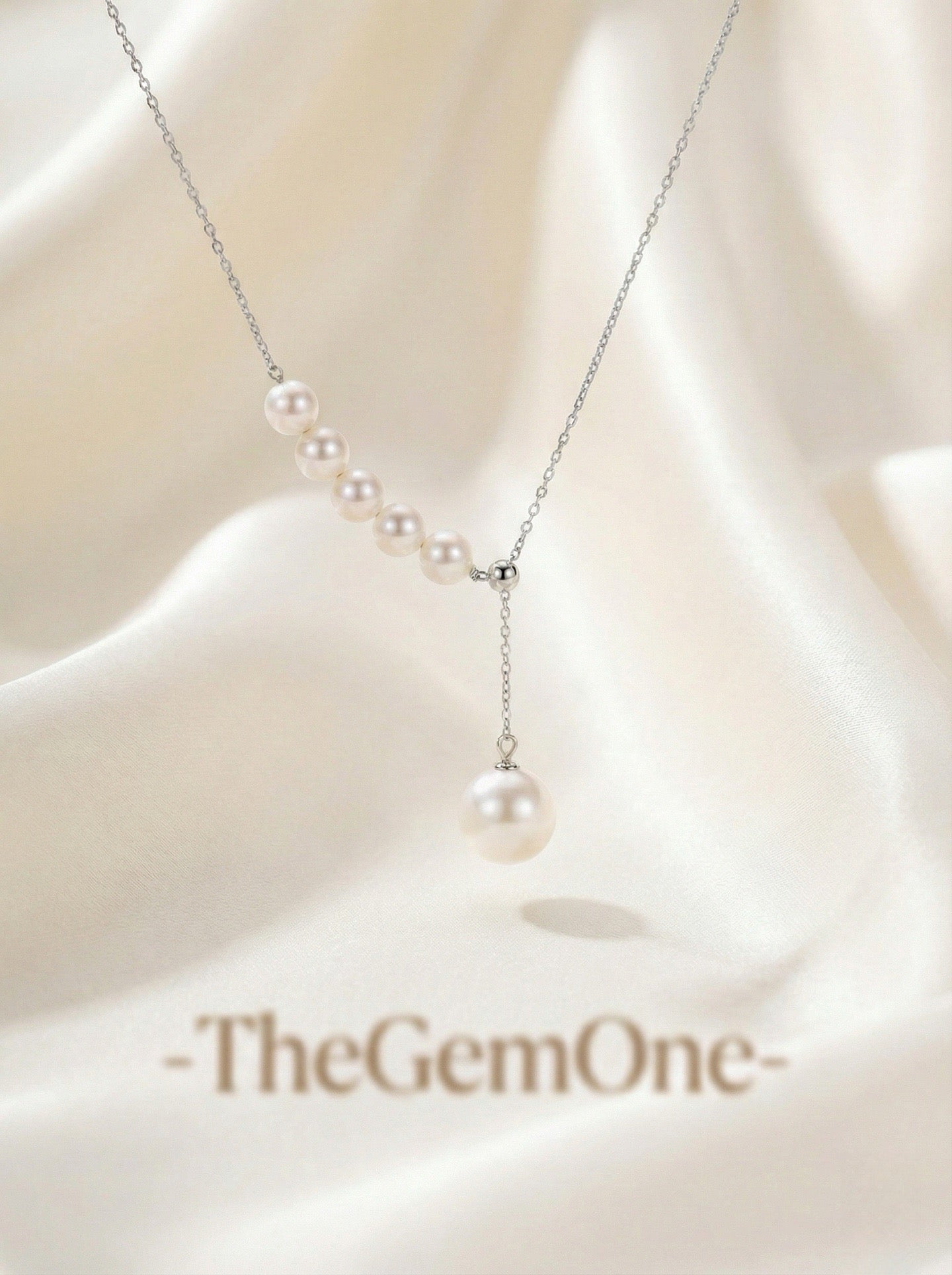 Mermaid’s Tear Cultured Freshwater Pearl Necklace 4-5mm-8-9mm