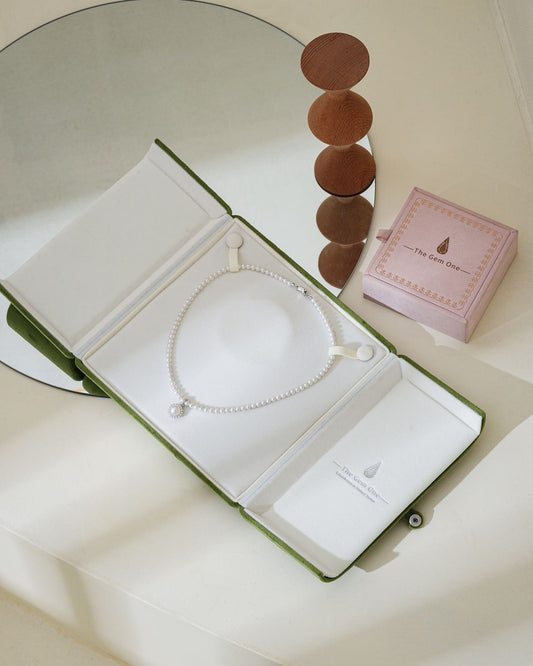 Elegant South Sea Cultured Pearl pendant with Freshwater Pearl in Sterling silver