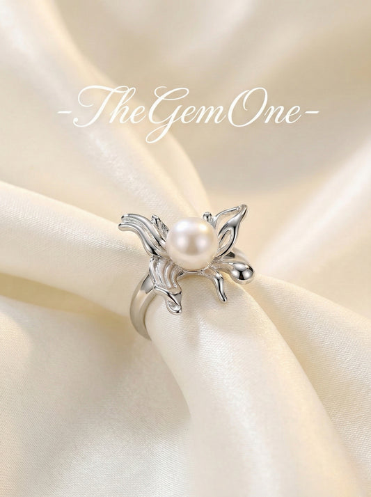 2025FW The Flutter Collection; Freshwater Pearl Ring 7-8mm with Sterling Silver