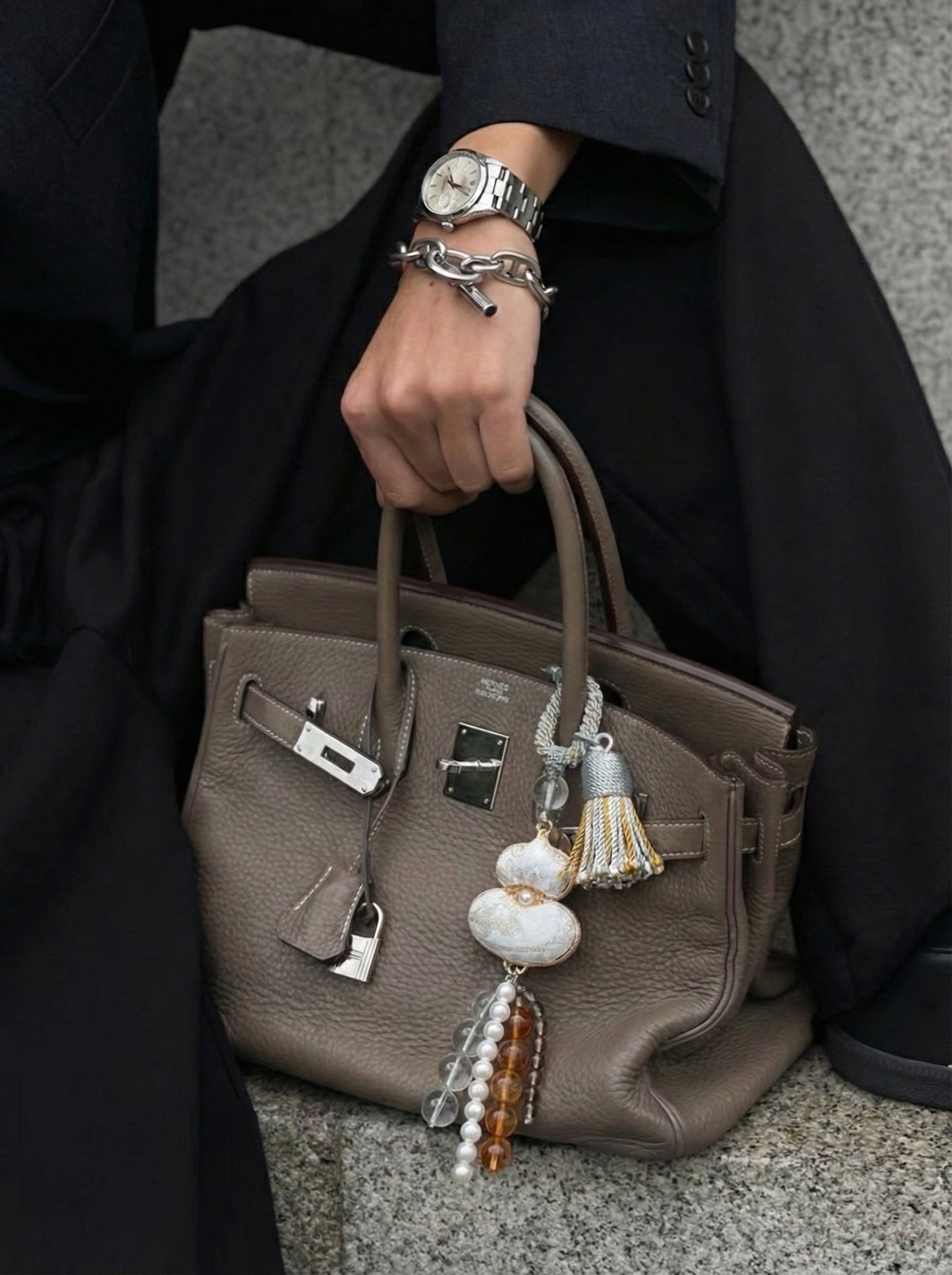 The "Fortune Weaver" Crystal Brocade Charm