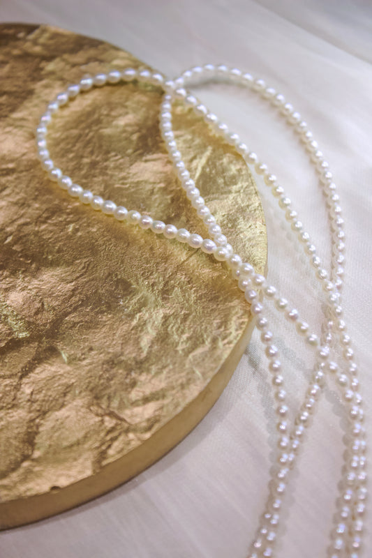 Elegant Freshwater Pearl Station Necklace