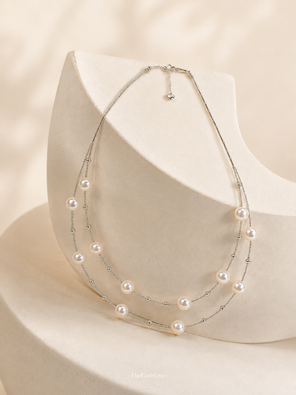 Celestial Cascade Akoya Necklace