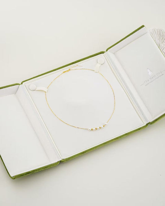Smile on Your Neck: 8–8.5mm Akoya Pearl Necklace in Sterling Silver