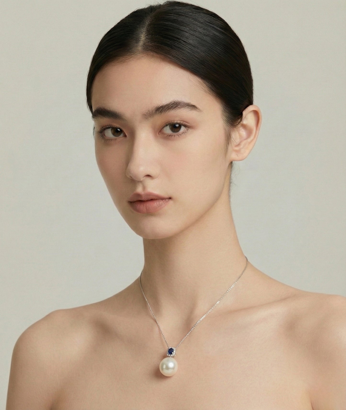 TheGemOne Fine Collection: "Royal Azure" 13mm Australian Pearl & Sapphire Jewelry