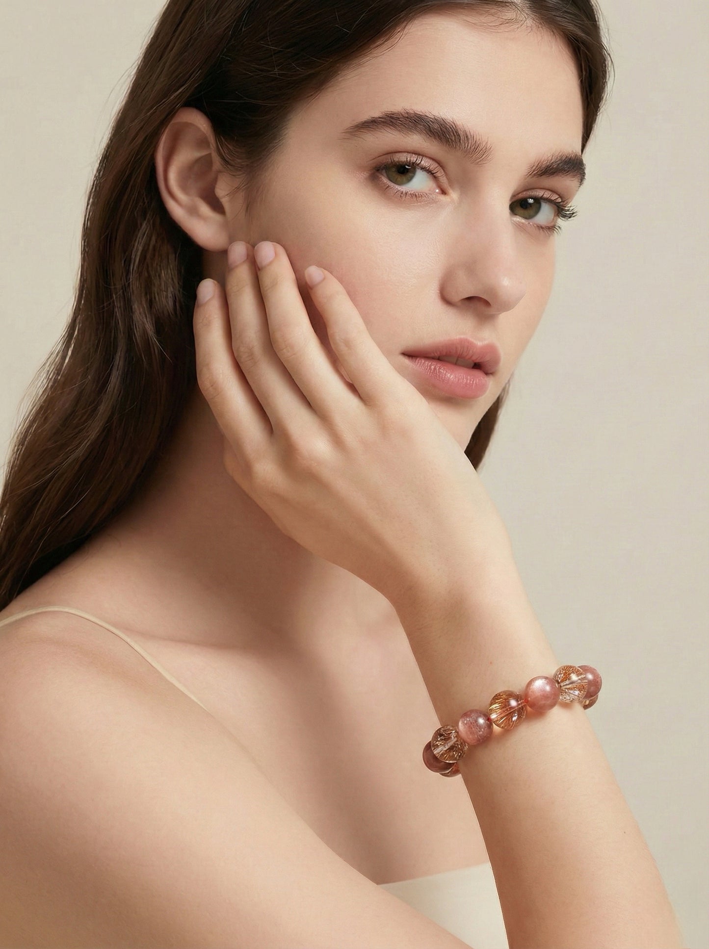 Valentine's Special: Blooming Love Pink & Gold Crystal