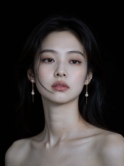Evening Bloom Pearl Drop Earrings – 2-Way Party-Ready Style