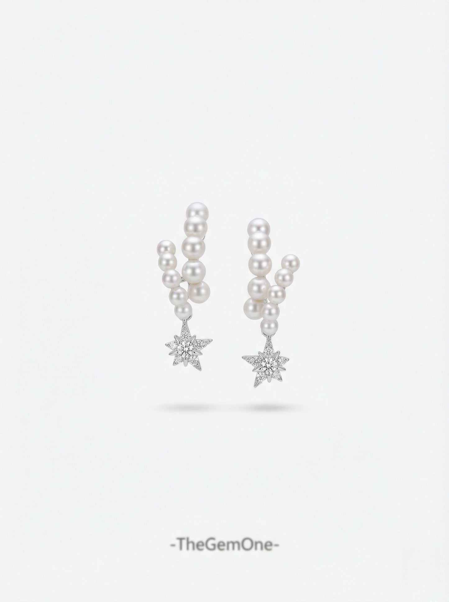 2024SS Shooting Star Collection : Cultured Freshwater earring in Sterling Silver 3.5-5mm