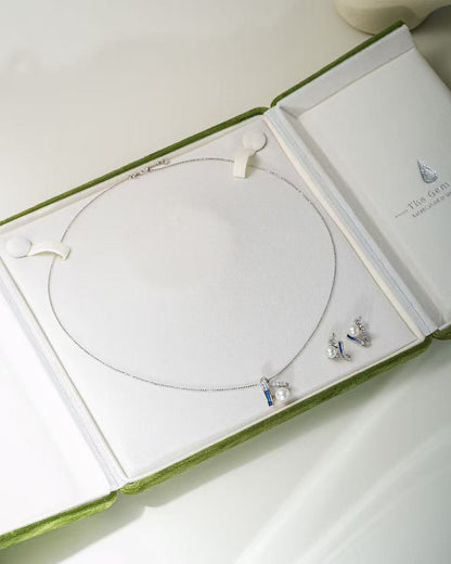 2025ss Born of the Sea 2pc Cultured Freshwater Pearl in Sterling silver