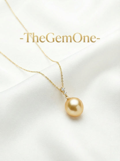 Golden Tear Baroque South Sea Pearl Necklace