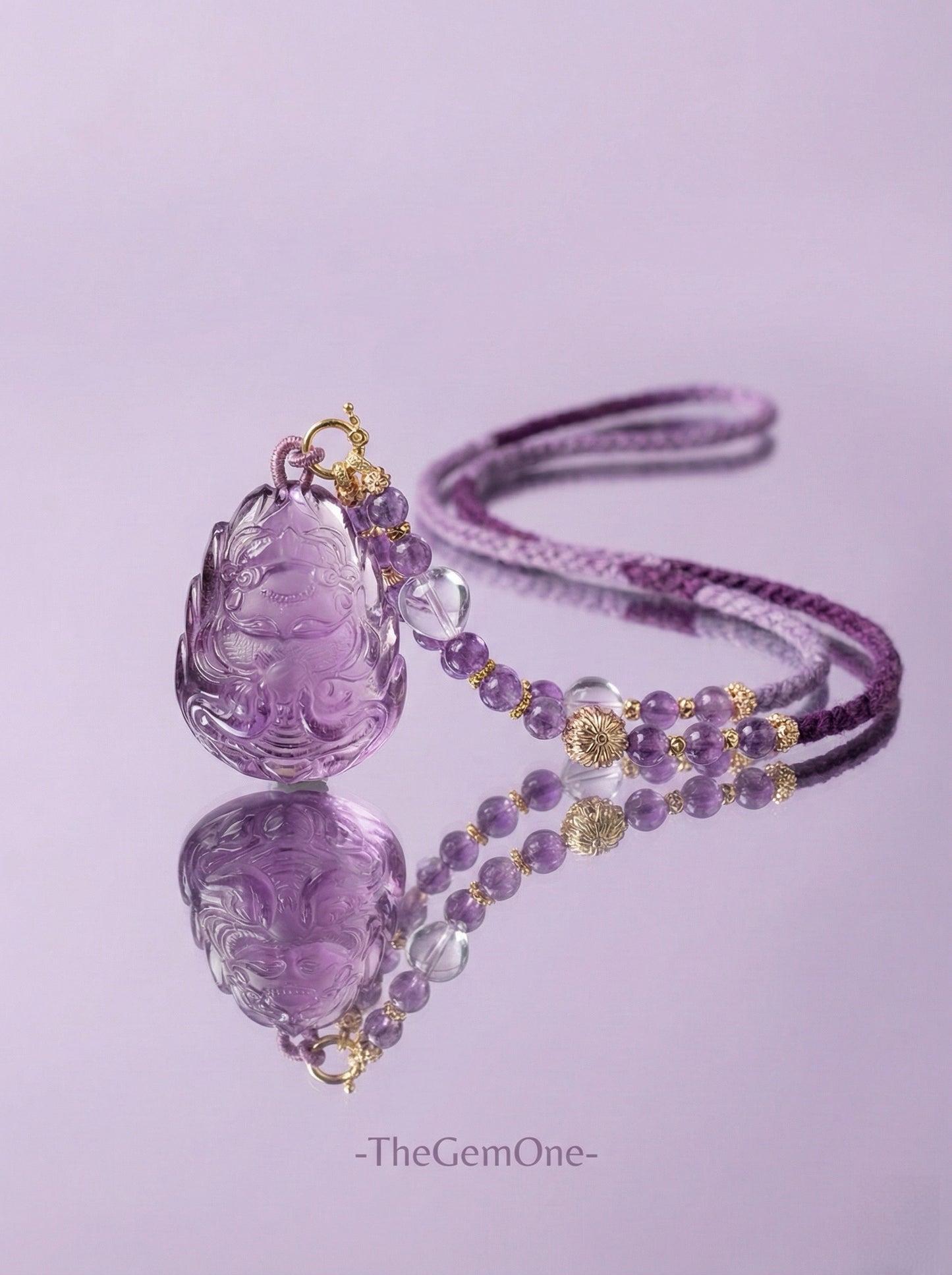 "Fortune Fox" Brazilian Amethyst Necklace