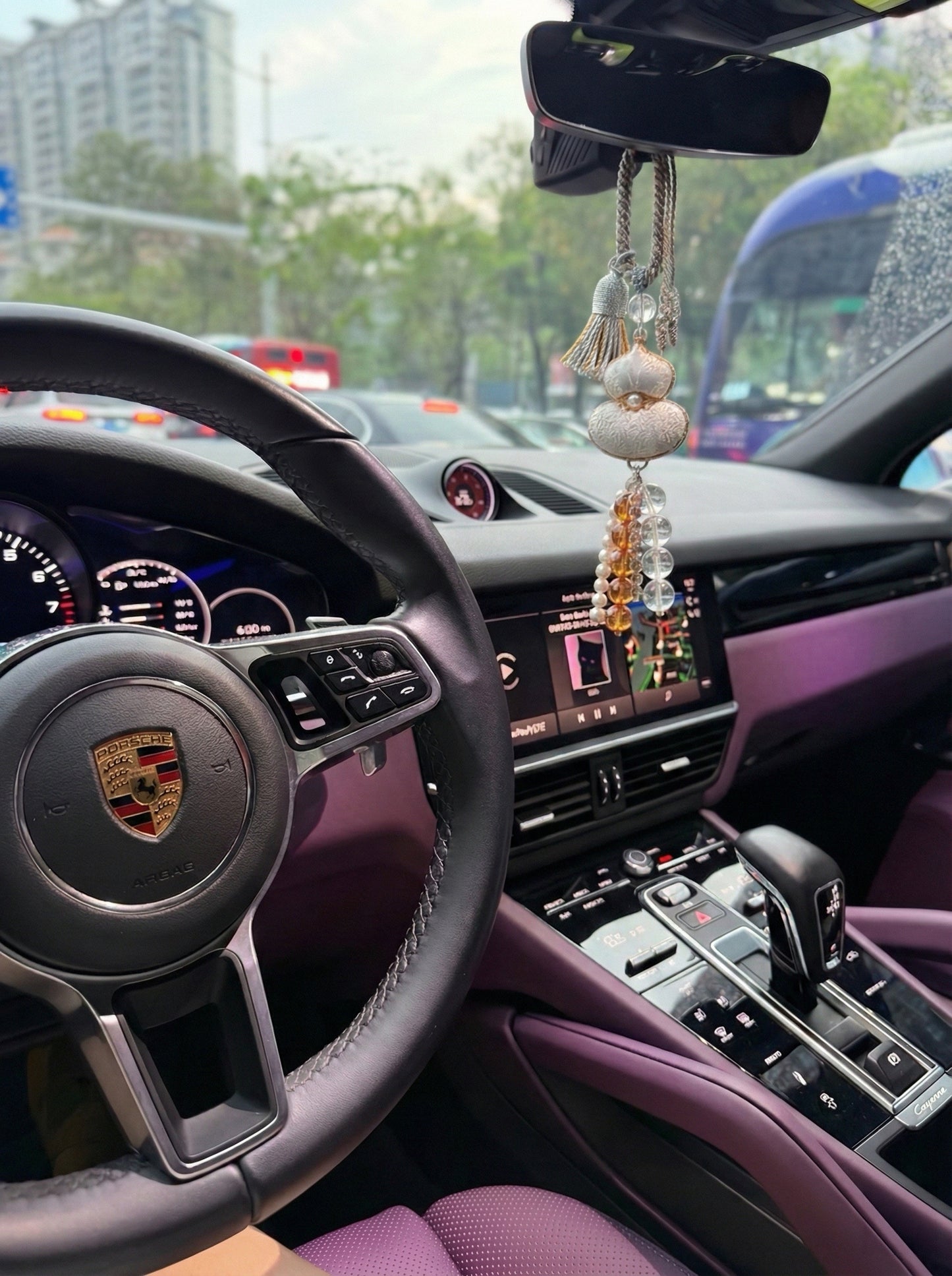 The "Fortune Weaver" Crystal Brocade Charm