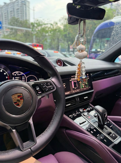 The "Fortune Weaver" Crystal Brocade Charm